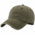 Unisex Verstellbare Baseballcap Vintage Olivgrün