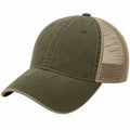 Verstellbare Baseballkappe mit Netzdesign Khaki