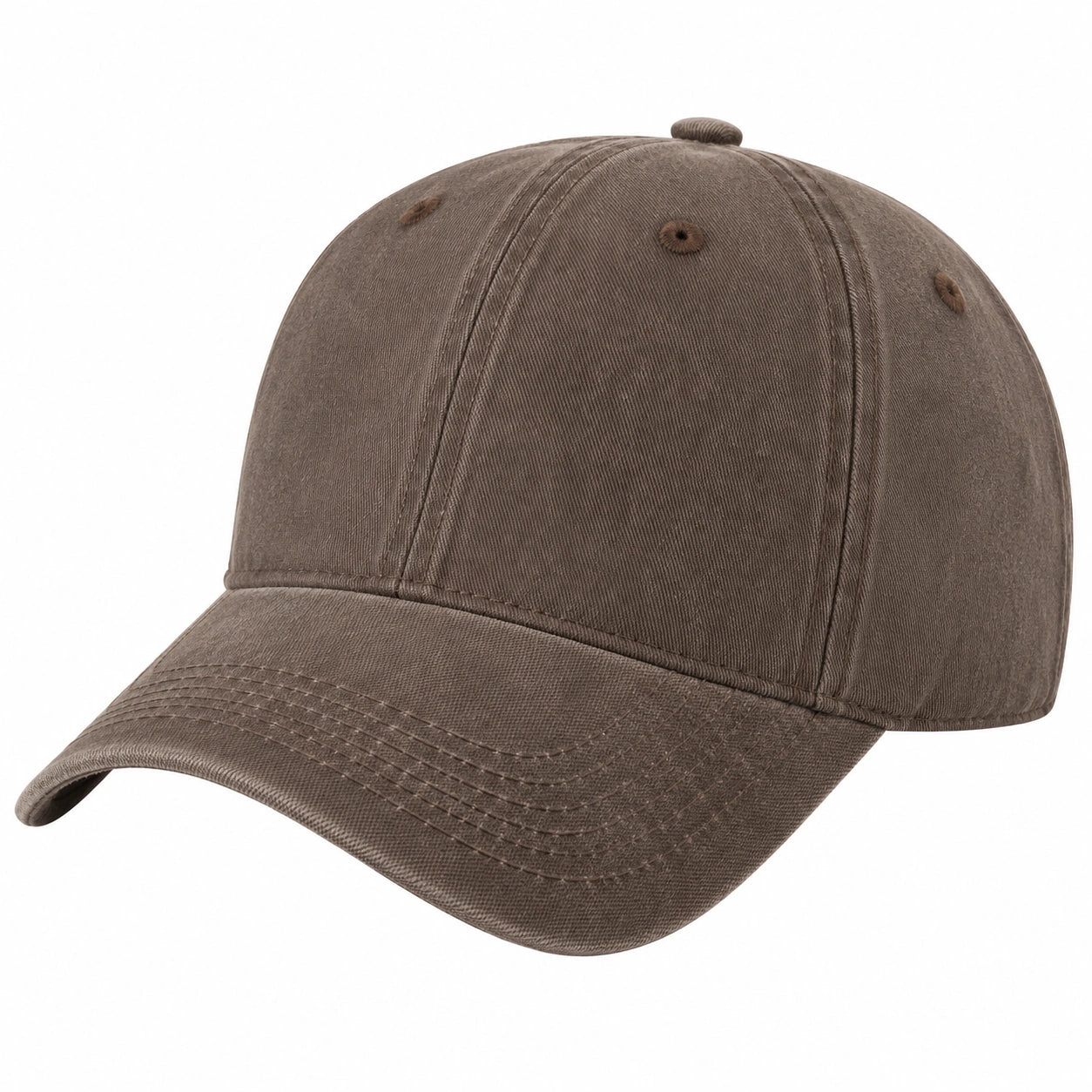 Verstellbare Unisex Basecap Braun