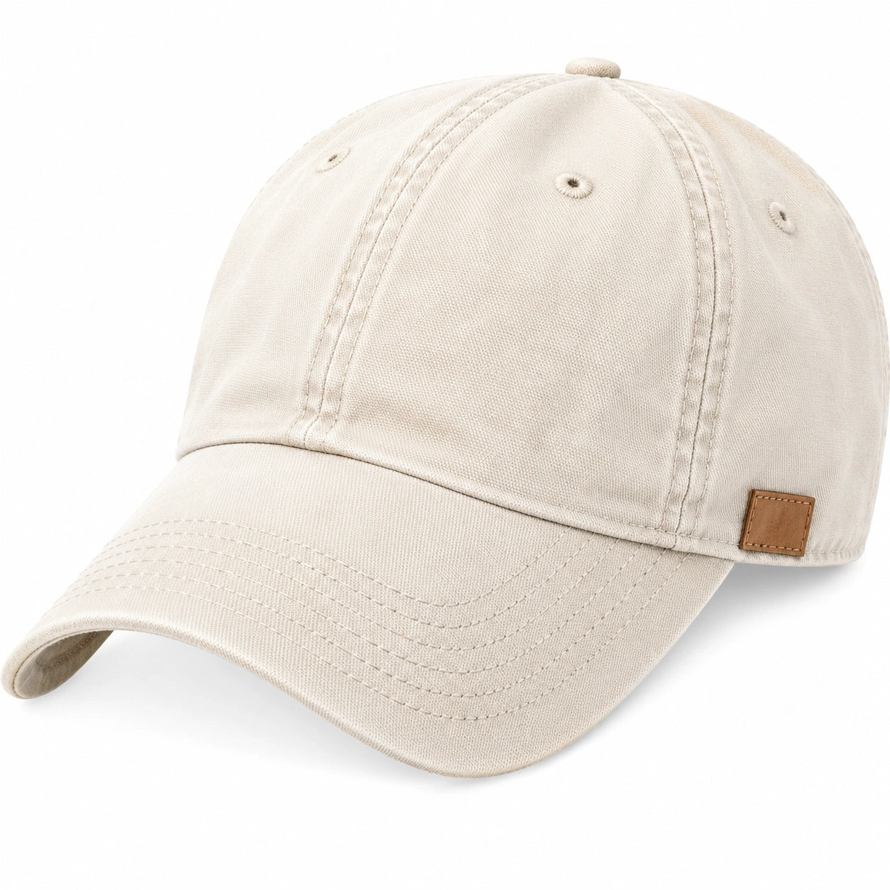 Unisex Verstellbare Baseballkappe Beige