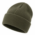 Unisex Winter Strickmütze Beanie Olivgrün