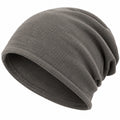 Unisex Slouch Beanie Mütze Grau