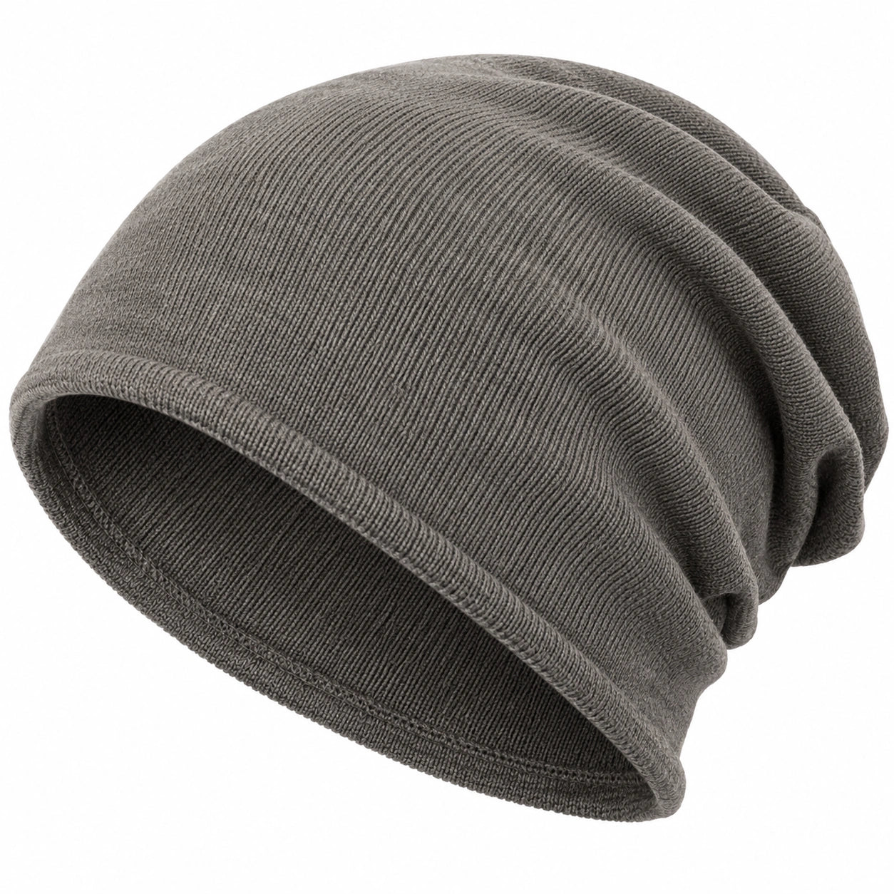 Unisex Slouch Beanie Mütze Grau