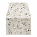 Tischläufer Florales Design 35x180cm Beige/Grün