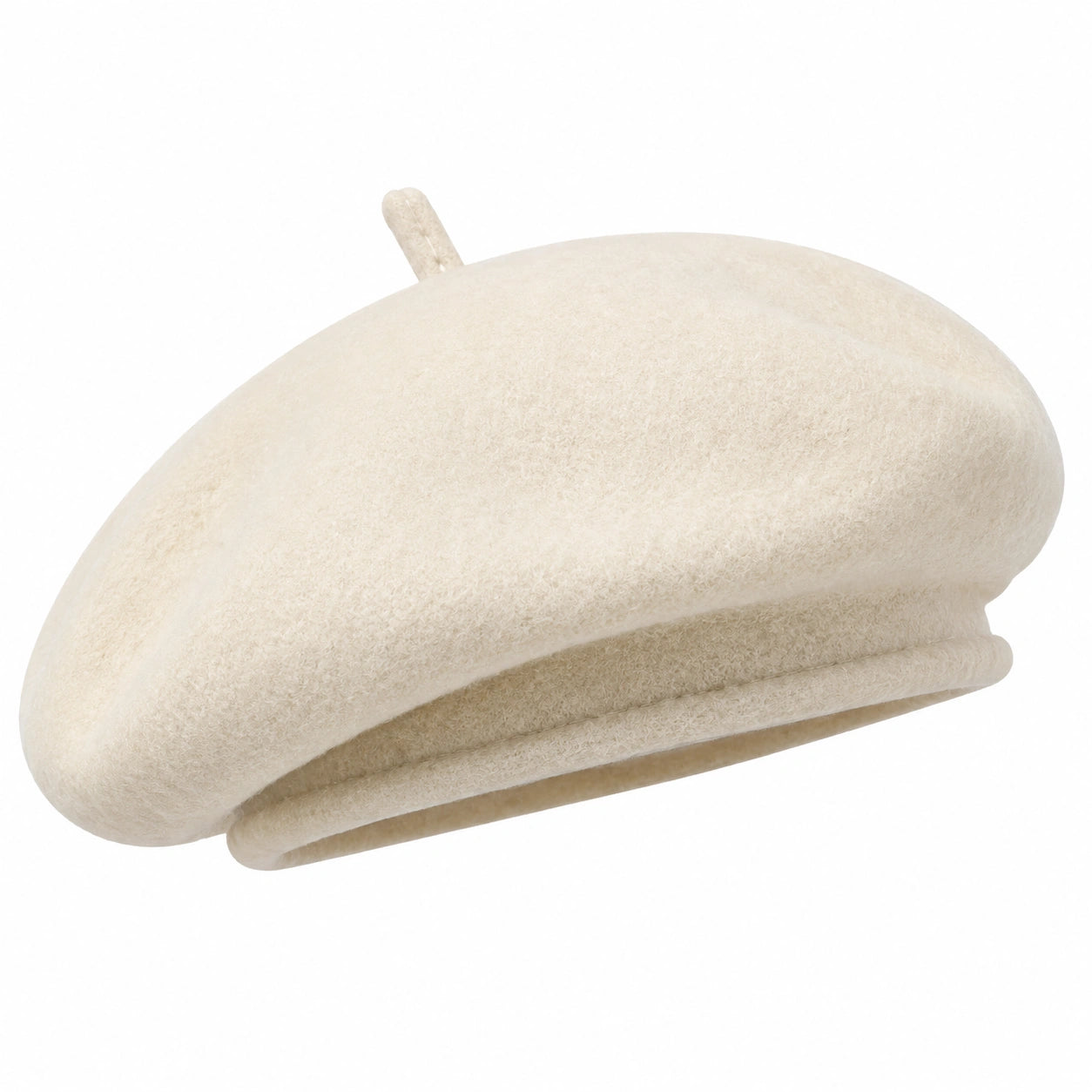 Modisches Damenbarett Creme