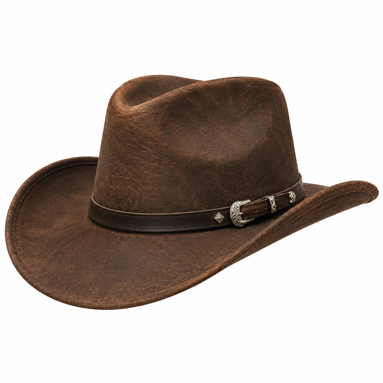 Cowboyhut mit Formbarem Rand Braun