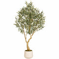 Künstlicher Olivenbaum 180 cm mit Topf, Grün