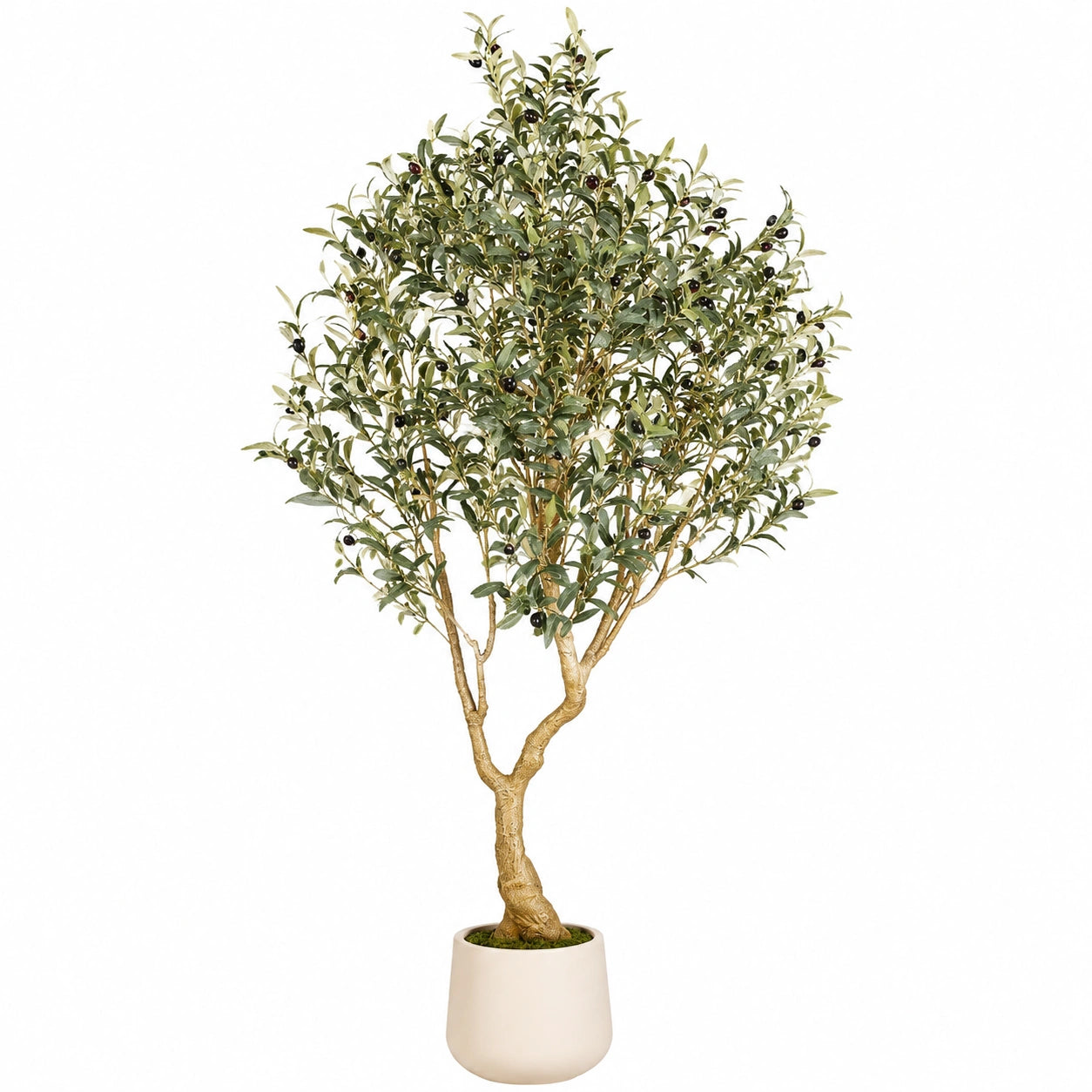 Künstlicher Olivenbaum 180 cm mit Topf, Grün