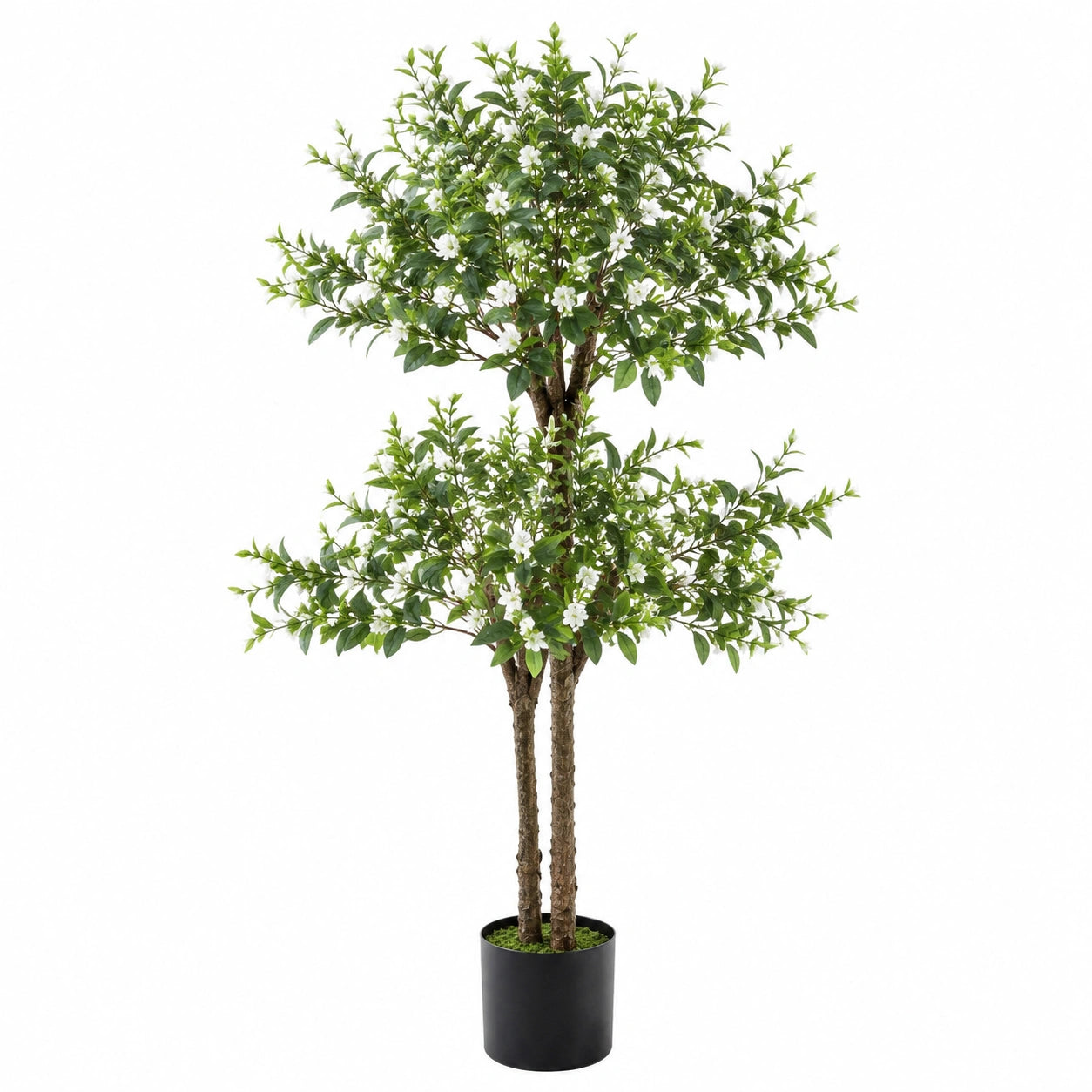 Künstlicher Blütenbaum 180cm Grün und Weiß