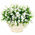Künstliches Blumenarrangement Weiß mit dekorativem Topf