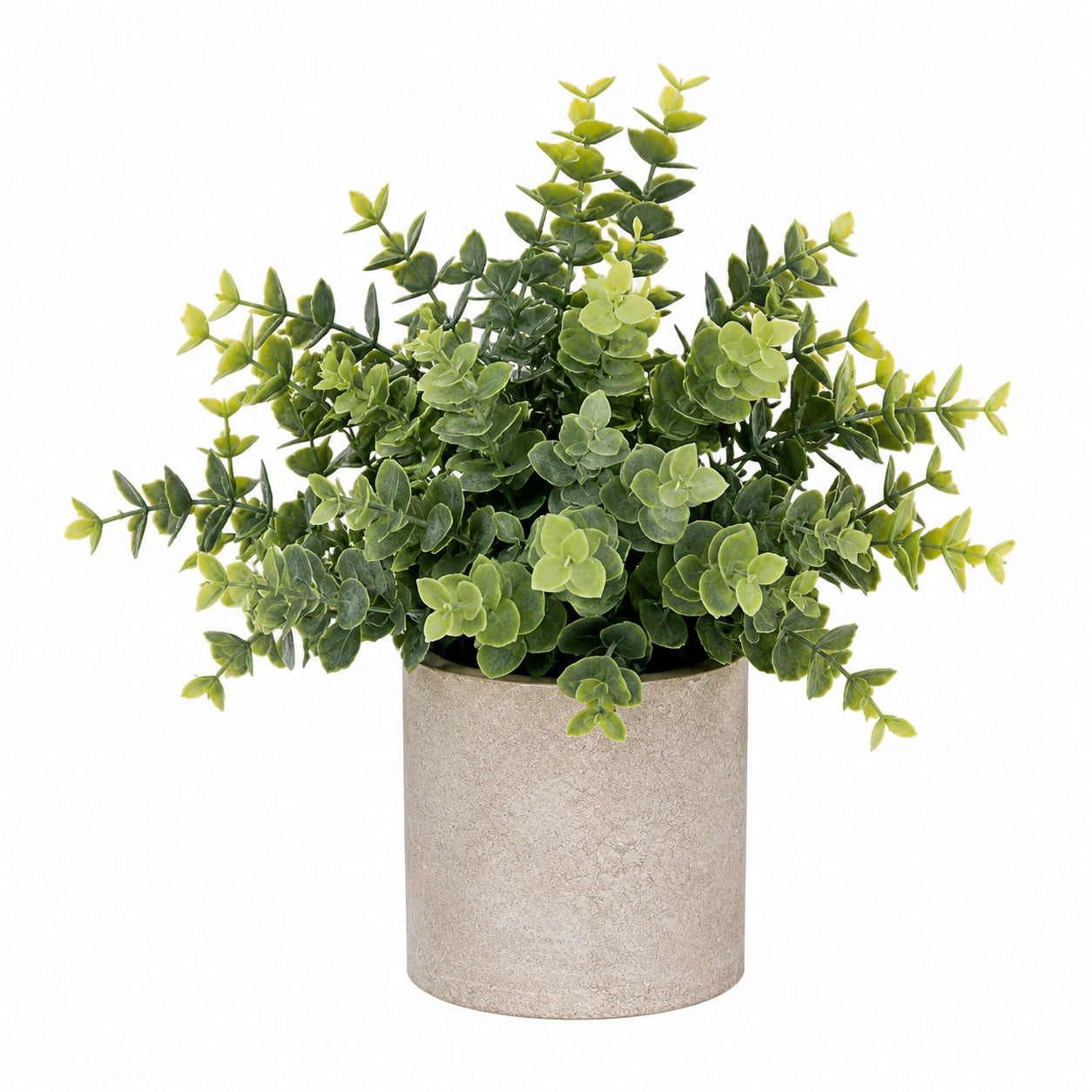 Künstliche Eukalyptus-Pflanze im Topf 25cm Grün