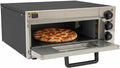 Elektro Pizzaofen, 20 l/5,28 gal, 2000 W, 2000 W, 220 V, Eisen, Bakelit, gehärtetes Glas, Gummi, Edelstahl 201, Schwarz
