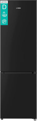 Gorenje Kühl-Gefrierkombination, 55 × 180 × 55,8 cm, 268 Liter, 180 cm, 197 L, Schwarz