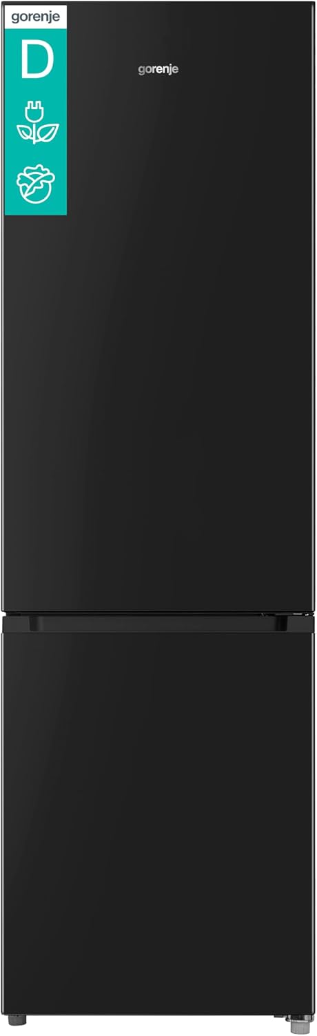 Gorenje Kühl-Gefrierkombination, 55 × 180 × 55,8 cm, 268 Liter, 180 cm, 197 L, Schwarz