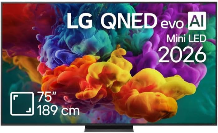 LG Fernseher, Schwarz, Smart TV, 50 inch QNED evo AI QNED87 Mini LED 4K Smart TV 2026