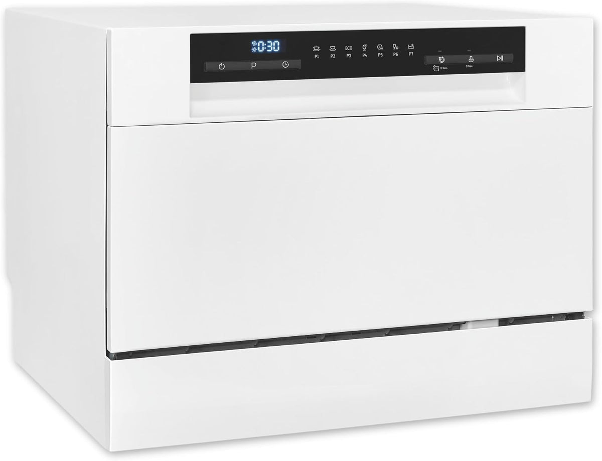 Exquisit Tischgeschirrspüler, Weiß, GSP5206-030D - 6 Maßgedecke - Weiss