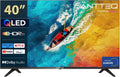 Antteq Fernseher, 40 Zoll, 100 cm, Schwarz, Smart TV, AV40F5Q 2K Full HD QLED Smart TV mit Bluetooth HDR10 CI+, App Store