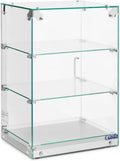 Royal Buffetschrank, 60 l, Glas (gehärtet) / Edelstahl, Schwarz, Catering RCKV-03-N Kuchenvitrine 3 Ebenen Buffetvitrine