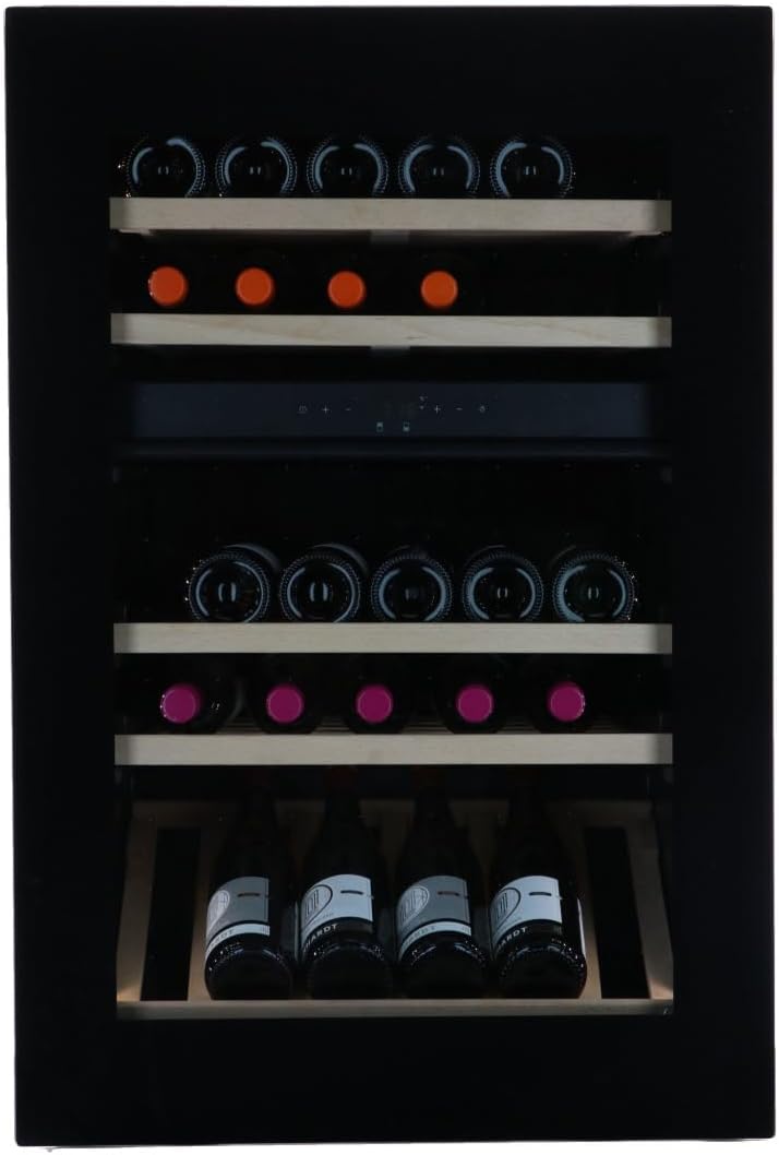 Viso Weinkühlschrank, 87.2 x 59.2 x 56 cm, Schwarz, Weinklimaanlage Einbau - - 45 Flaschen - - Weinschrank