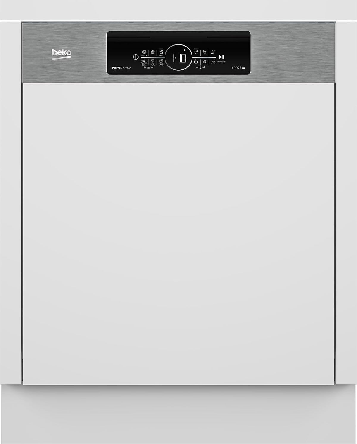 Beko Geschirrspüler, 60 cm, Weiß, BDSN36550XP, einbau und teilintegriert, für 15 Maßgedecke, 6 Programme, 6 Zusatzfunktionen