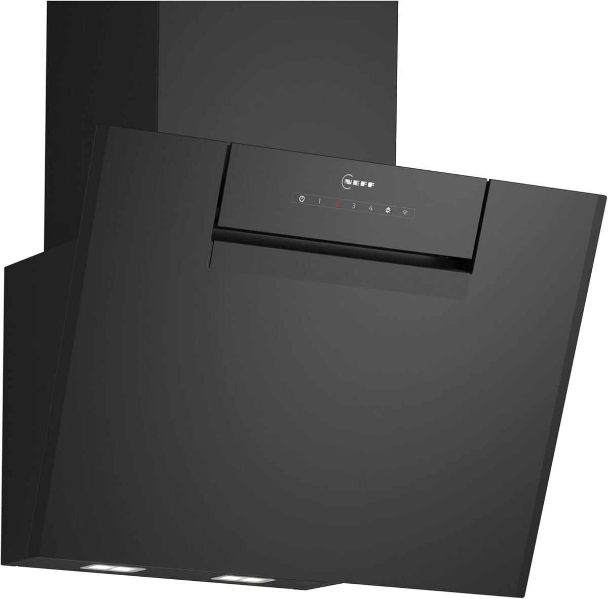NEFF Dunstabzugshaube, 60 cm, Schwarz, D65IFN1S0, N 50, Smarte Wandesse zur Wandmontage, breit, Made in Germany