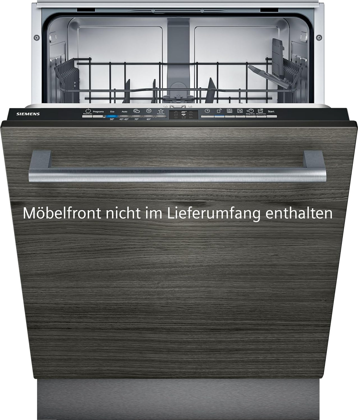 Siemens Geschirrspüler, Silber, SX61IX12TE iQ100 Vollintegrierter, 92 kWh, 12 MGD, Smart Home kompatibel via Home Connect