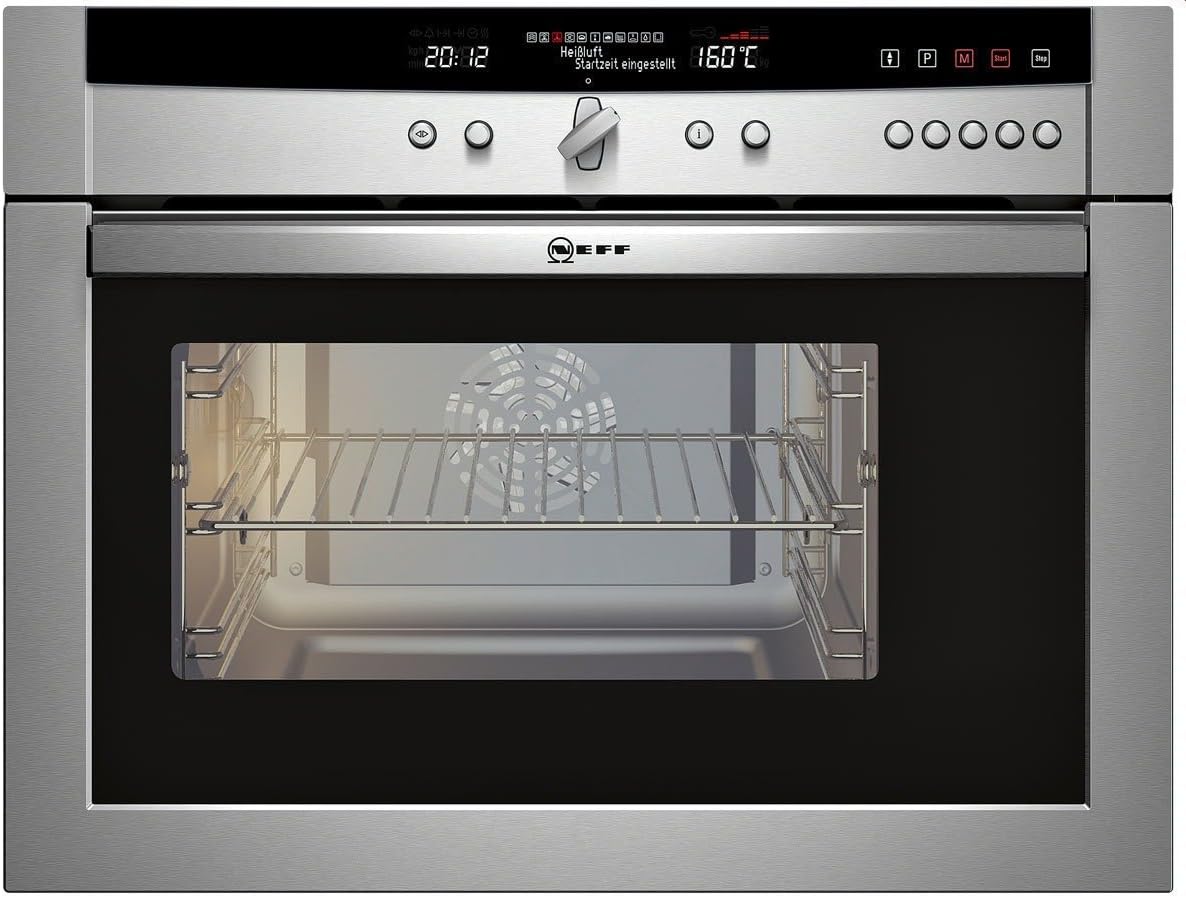 NEFF Backofen, 35 L, Silber, Mega CC 4742 N Elektro, Dampf 100%, Edelstahl