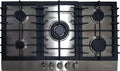Kaiser Gasherd, 3,8 kW, 86 cm, Silber, KG 9356 Turbo Gaskochfeld Edelstahl Autark - Einbau Mit 5, WOK Brenner - Für Erdgas Und Propangas