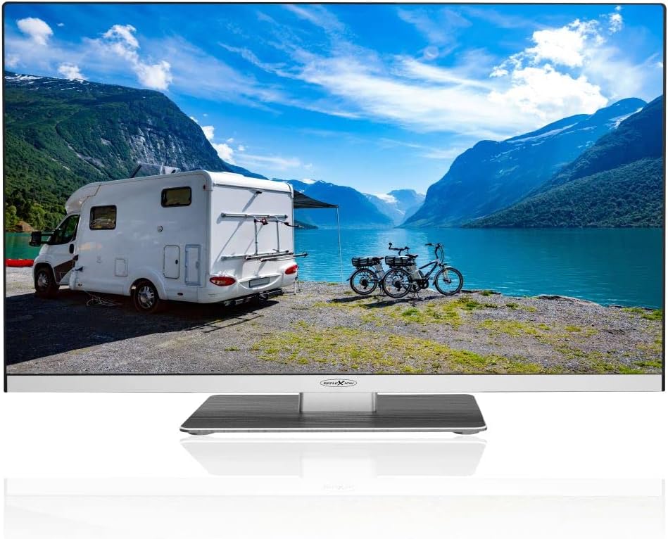 REFLEXION Fernseher, 24 Zoll, 60 cm, Silber, Smart TV, LDDX24iBT LCD-TV EEK E (A - G) DVB-T2, DVB-C, DVB-S2, Full HD
