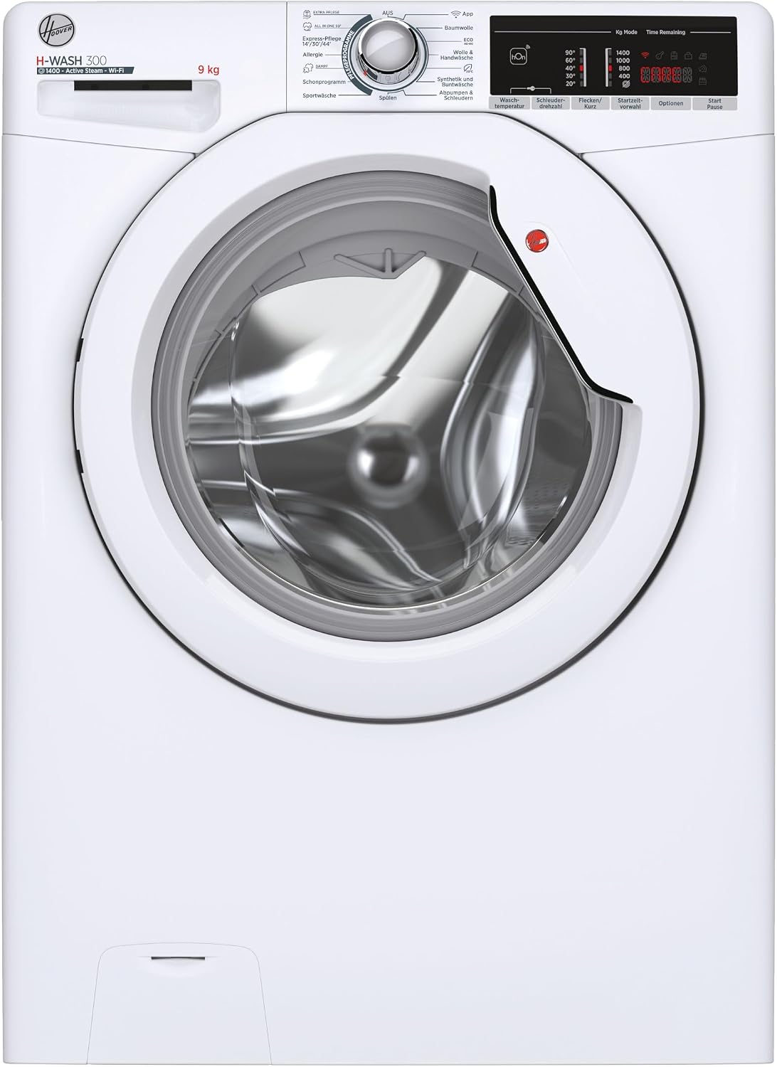 Hoover Waschmaschine, 9 kg, Weiß, H-WASH 300 LITE H3WOSQ495TA4-84 / /Wi-Fi +