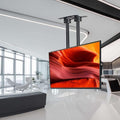 Decken Monitor, 100 Zoll, kaltgewalztes Stahlblech, Schwarz, TV-Halterung - -TV-Lift, höhenverstellbare Doppelstangen-Wandhalterung für einen
