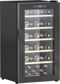 HOMCOM Weinkühlschrank, 91 L, Schwarz, Kompressor 41 Flaschen 5-20°C