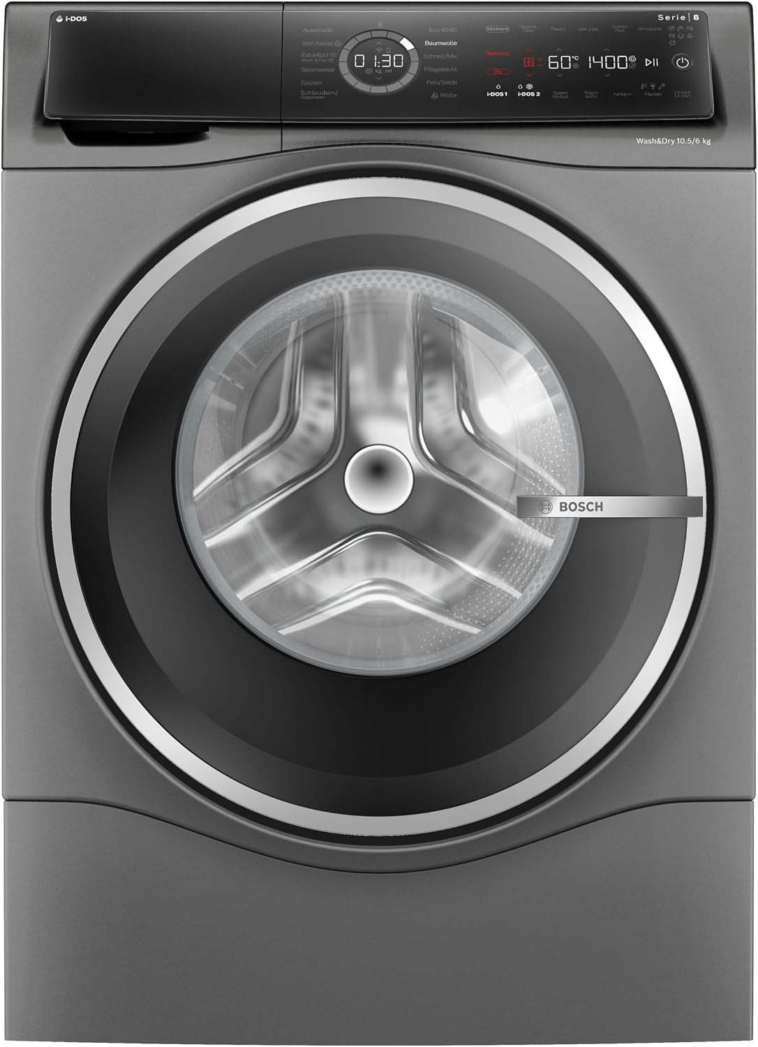 Bosch Waschtrockner, 10.5 kg, 6 kg, Weiß, Serie 8 Smarter Waschen Trocknen WNC254AS0