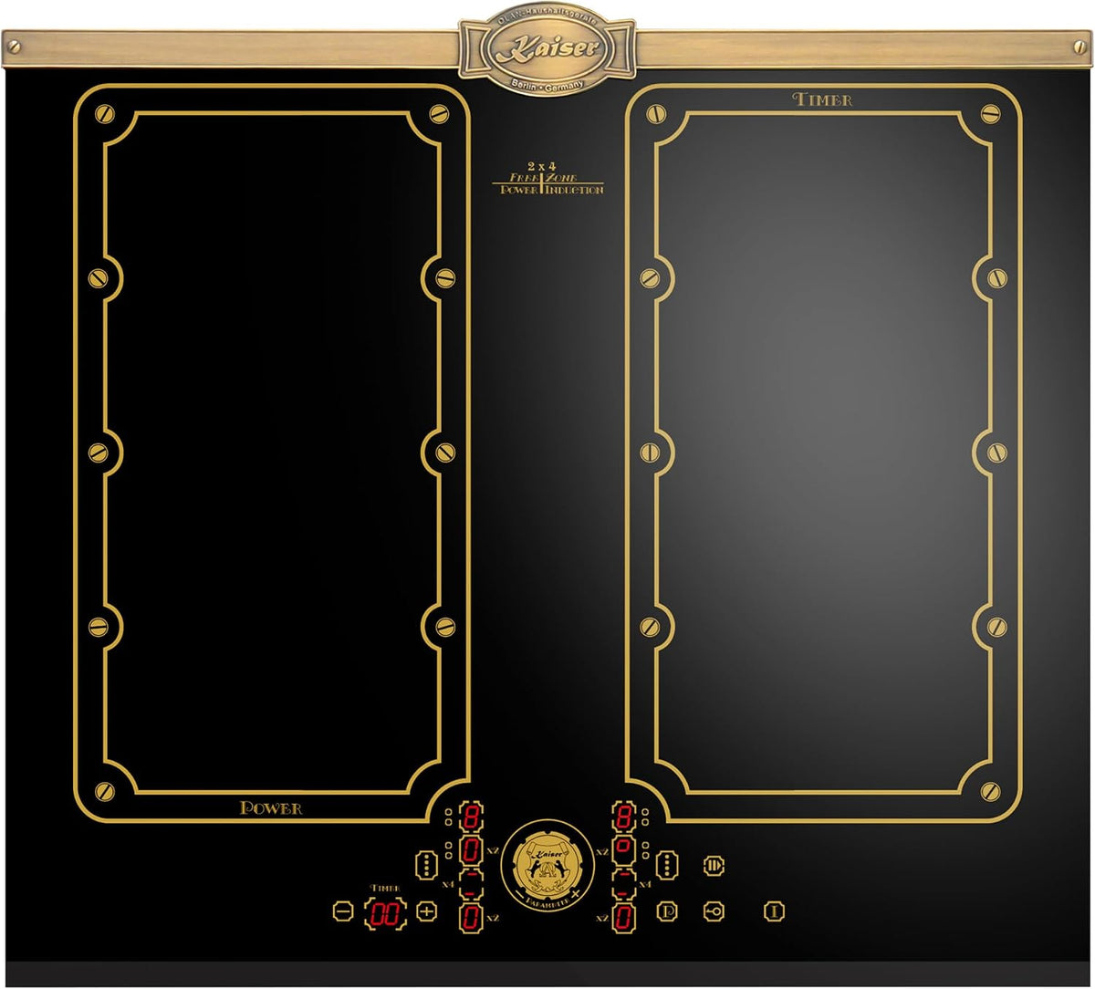 Kaiser Kochfeld, 60 cm, Gold, KCT 6192 FI Em Induktions • 8 Heizelemente: 4×2