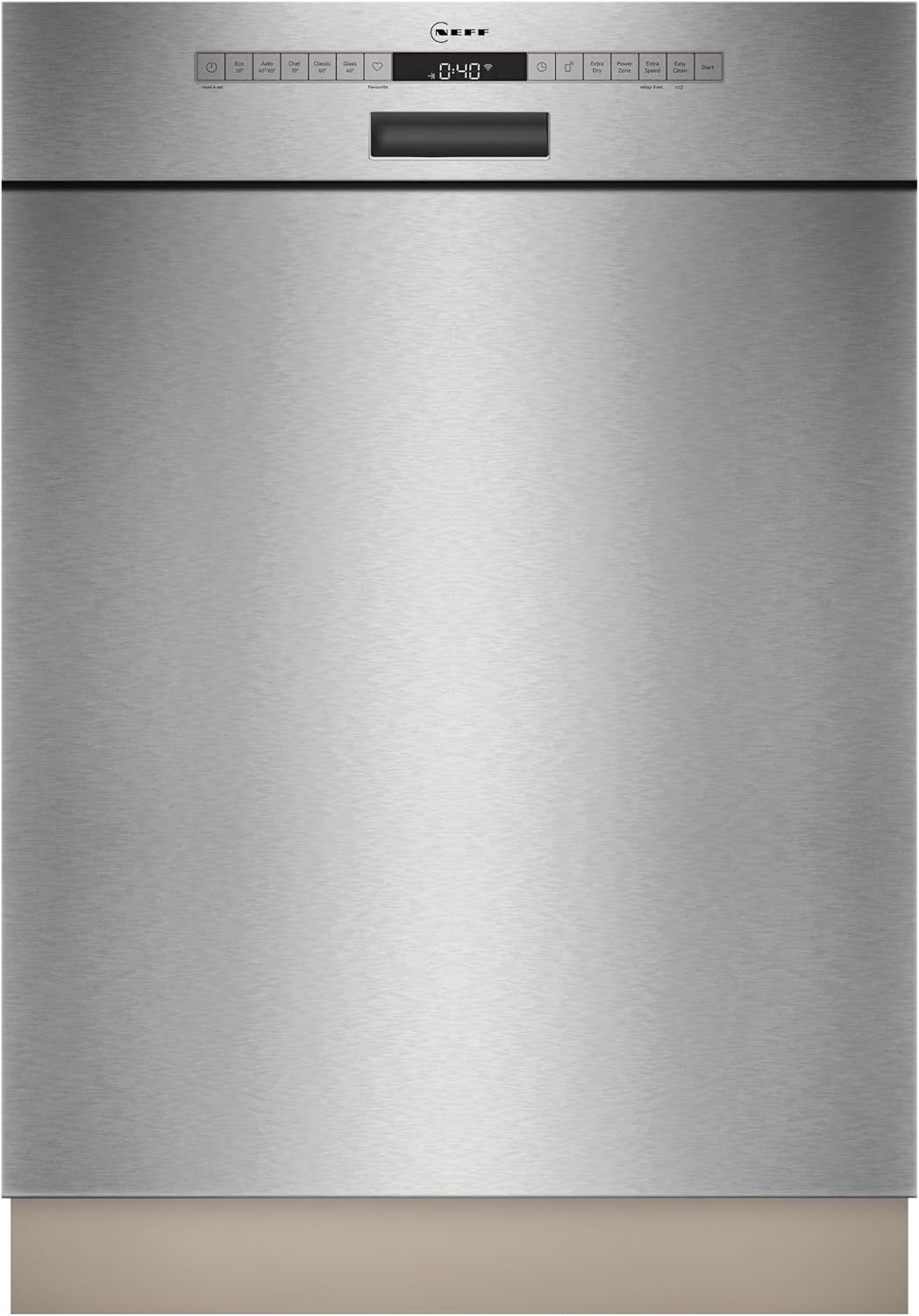 NEFF Geschirrspüler, 60 cm, Silber, N 50 Smarter Unterbau- Edelstahl S125HCS03E