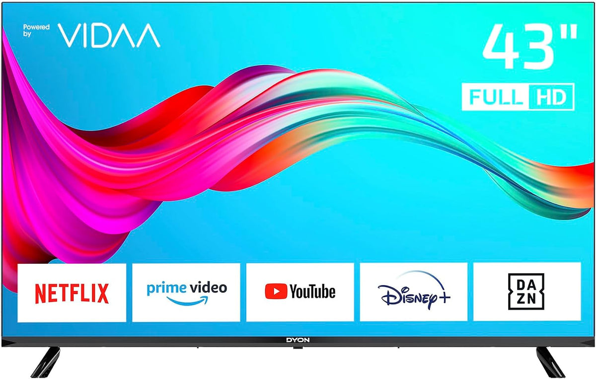 DYON Fernseher, 43 Zoll, Schwarz, Smart 43 VX Full HD Smart