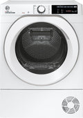 Hoover Wärmepumpentrockner, 8 kg, Schwarz, H-DRY 500 NDE H8A2TCEXS-S I I WiFi + Bluetooth I AquaVision, Schuhgestell