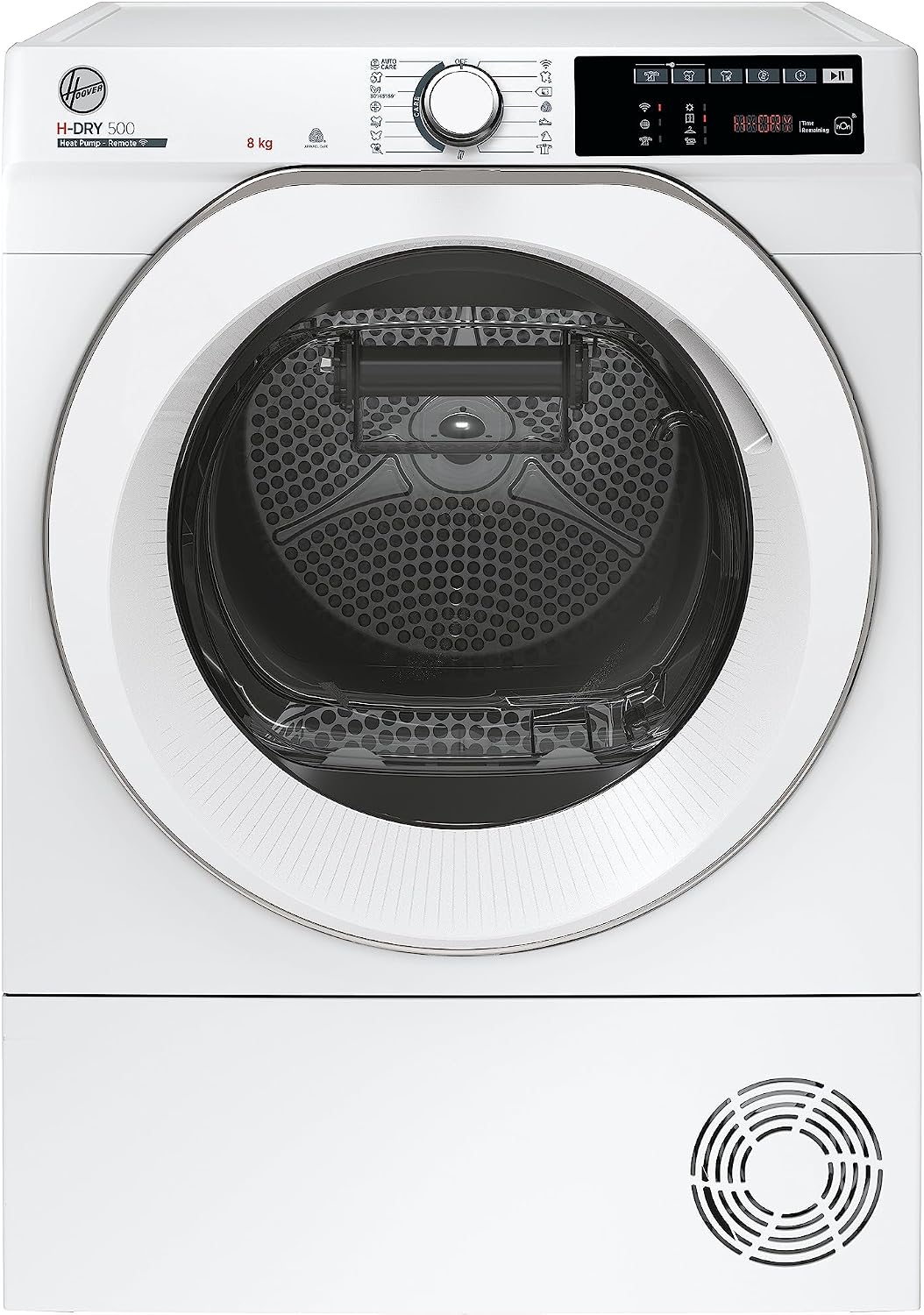 Hoover Wärmepumpentrockner, 8 kg, Schwarz, H-DRY 500 NDE H8A2TCEXS-S I I WiFi + Bluetooth I AquaVision, Schuhgestell