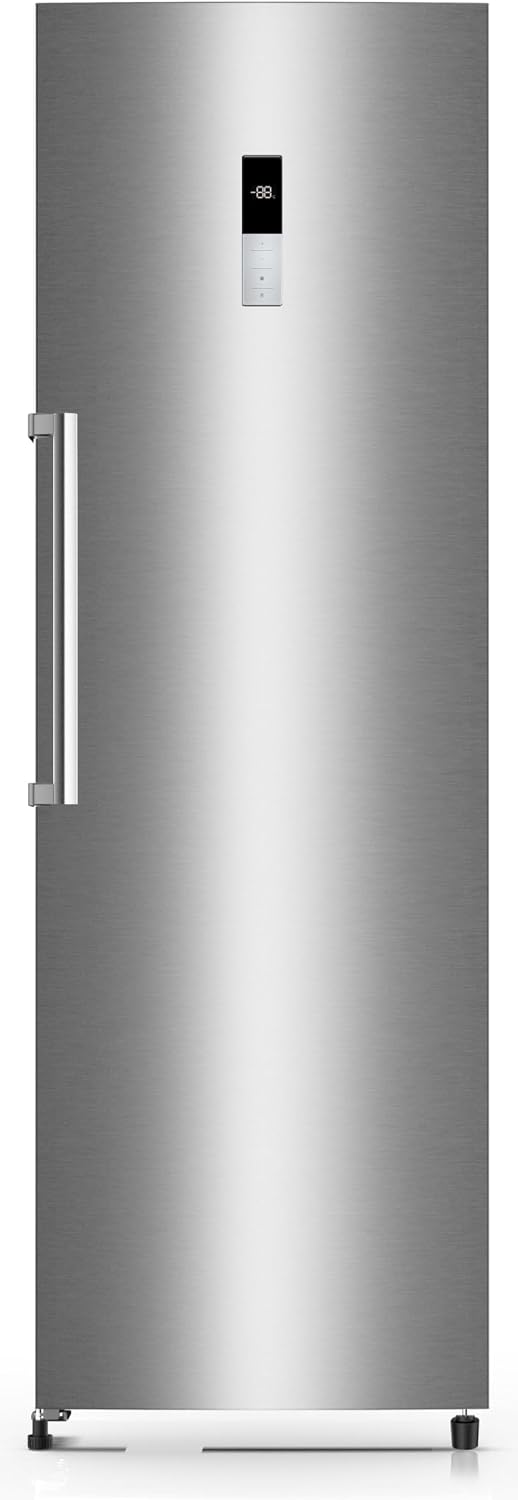 SCHOEPF Gefrierschrank, 185 cm, 282 L, 38 dB, Silber, GS282DIX, Edelstahl, No-Frost Technologie, Schnellgefrierfunktion