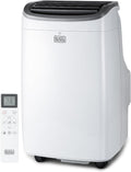 BLACK+DECKER Mobiles Klimagerät, Schwarz/Weiß, 8.000 BTU Tragbare Klimaanlage mit Fernbedienung, weiß