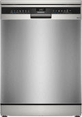 Siemens Geschirrspüler, 60 cm, Silber, SN23EI03KE iQ300 Smarter Freistehend, breit, Besteckkorb, Silver Inox, auto Türöffnung nach Programmende