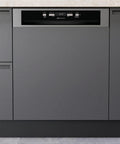 Bauknecht Geschirrspüler, 60 cm, Silber, BKSV2 PAN Integrierbarer / /ActiveDry, automatisches Türöffnungssystem/MultiZone