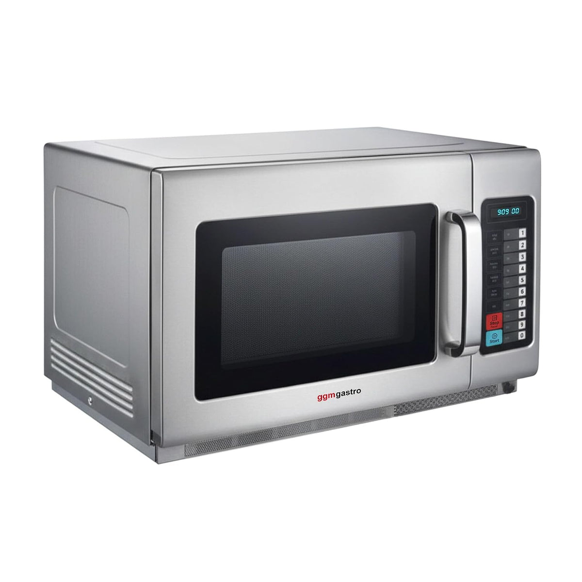 GGM Mikrowelle, 2,1 kW, 34 L, Schwarz/Silber, Gastro