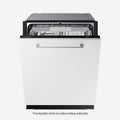 Samsung Geschirrspüler, 60 cm, 7,9 l, 43 dB, Weiß, Vollintegrierbar, EEK: A, 14 Maßgedecke, Wasserverbrauch, WaterJet Clean