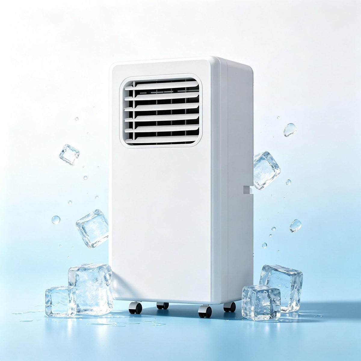 Mobiles Klimagerät, Weiß, Tragbare Klimaanlage 18000 BTU, Kühlzimmer bis zu 550 Sq Ft. 3-in-1, 24h Timer