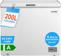 Comfee Gefriertruhe, 200 L, Schwarz, Freistehend
