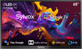 SYLVOX Fernseher, 65 Zoll, Schwarz, Outdoor TV, 4K UHD QLED Google Outdoor
