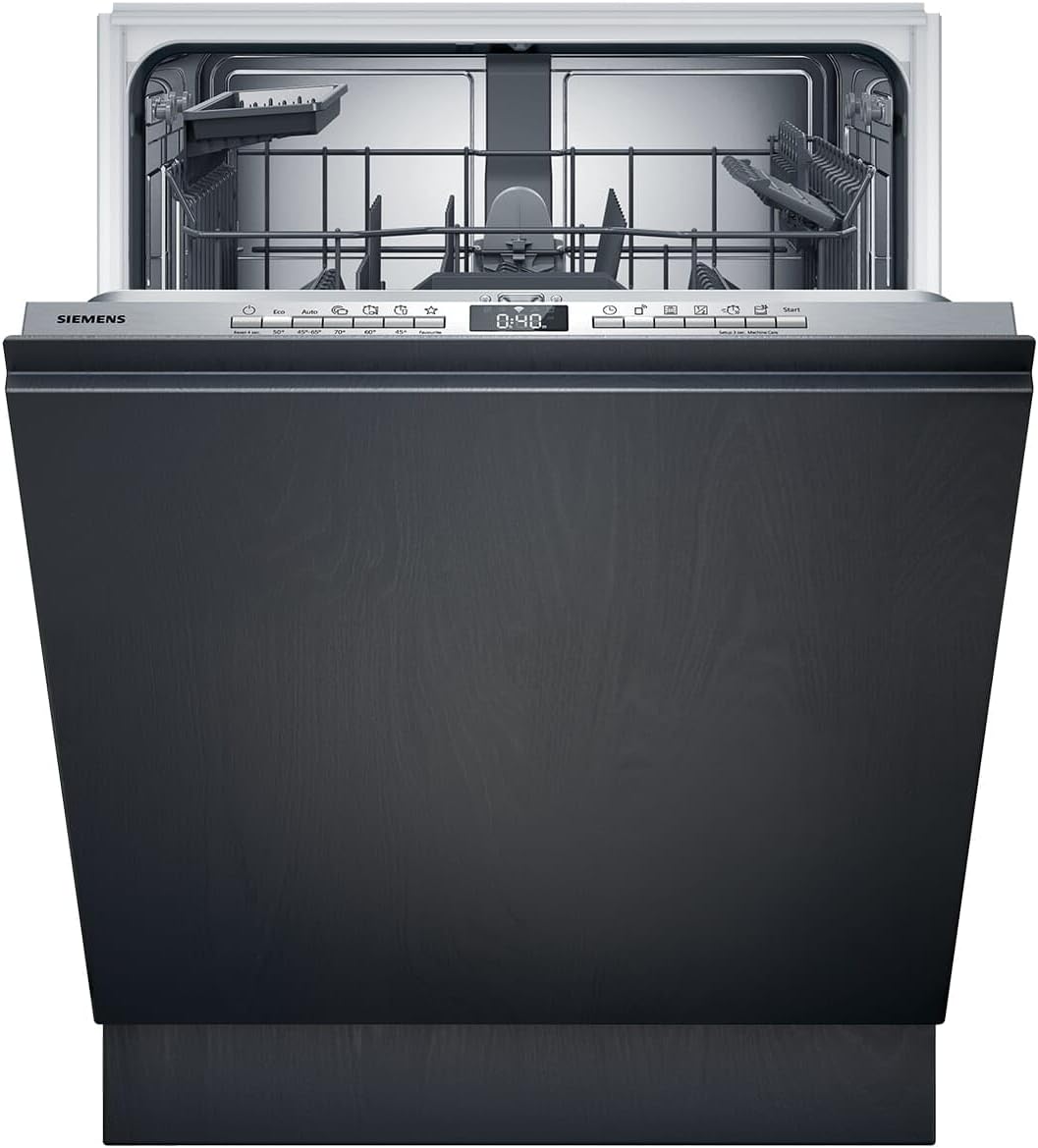 Siemens Geschirrspüler, Silber, SX63EX22BE Vollintegrierbarer Einbau XXL