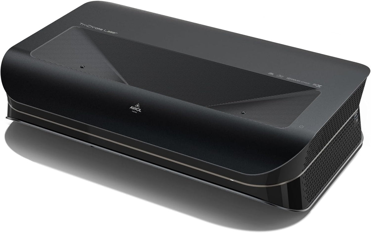 AWOL Beamer, Schwarz, VISION LTV-3000 Pro 4K 3D RGB Ultrakurzdistanz, mit Dolby Vision & Atmos, HDR10+