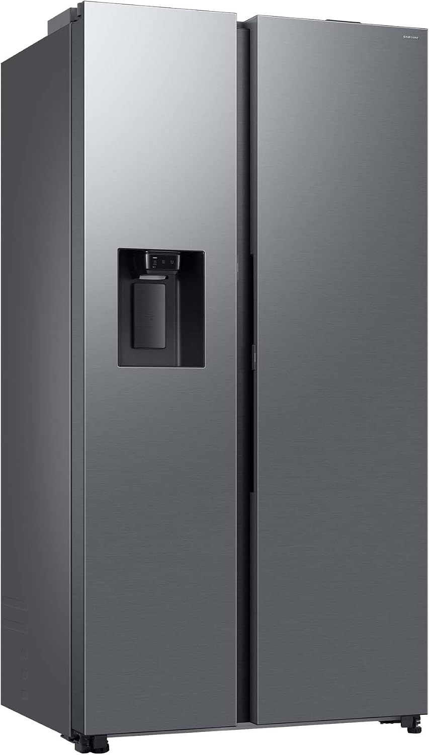 Samsung Side-by-Side-Kühlschrank, 178 cm, 634 l, Silber, RS80F67KCTEF Side-by-Side Kühl-Gefrierkombination, AI Kühlschrank mit Gefrierfach